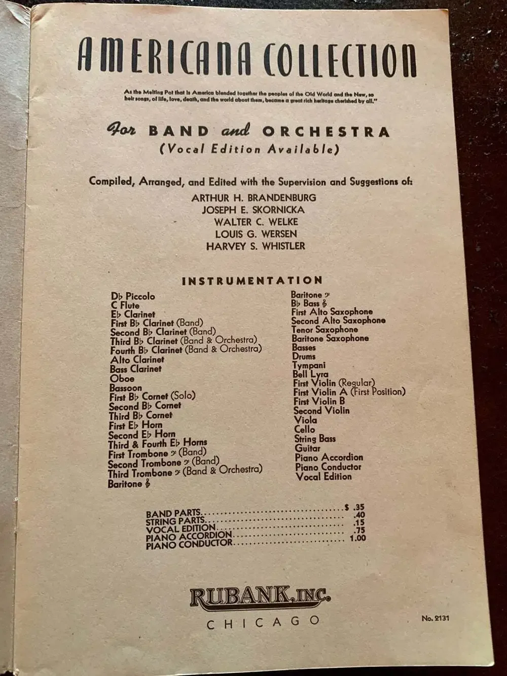 Vintage Sheet Music American Collection